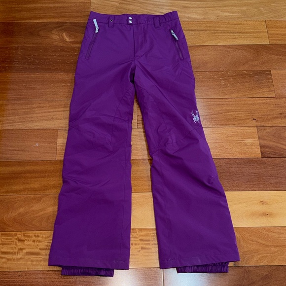 Spyder Kids' Vixen Insulated Ski Snow extendable Pants Size 18 - Picture 2 of 11